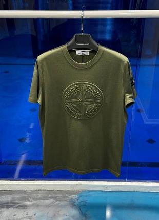 Футболка стон айленд хакі / футболки від stone island