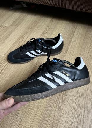 Кроссовки кожа натуральная adidas samba оригинал размер 42 27 см7 фото