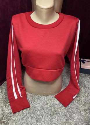 Свитшот укороченный теплый