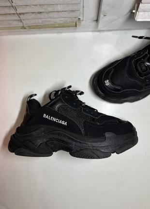 Кроссовки ботинки кожа натуральная balenciaga triple s оригинал размер 399 фото