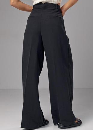 Женские широкие брюки палаццо со стрелками2 фото