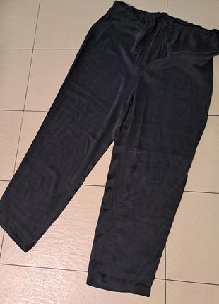 Легкие черные пижамные брюки l размера