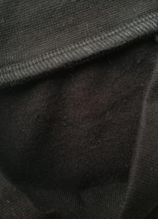 Гольф мужской на флисе черный