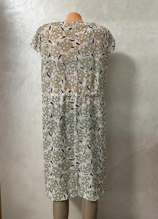 Гарна сукня на ґудзики з пояском-принтова сукня4 фото