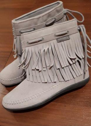 Замшевые сапоги, ботинки adidas оригинал 23,5 см