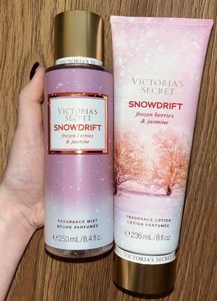 Спрей и лосьон ля тела victoria`s secret snowdrift 250 мл