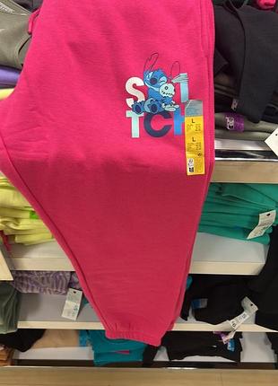 Штани на легкому флісі серія дісней stitch