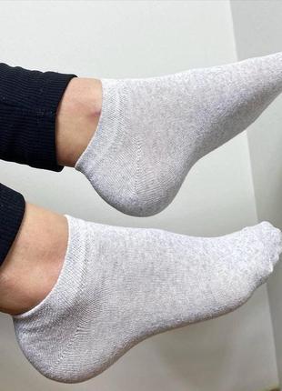 Повсякденні однотонні чоловічі шкарпетки 1 пара 40-45 сині, короткі та демісезонні, оригінальні та прикольні2 фото