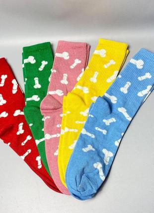 Подарочный набор женских носков на 5 пар 36-41 качественные демисезонные цветные, яркие и повседневные высокие6 фото