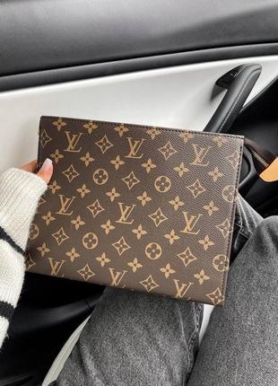 Кожаная сумка в стиле louis vuitton