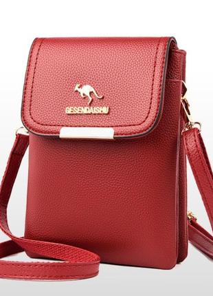 Женская мини сумочка клатч кенгуру, маленькая сумка для девушек, женский кошелек-клатч5 фото