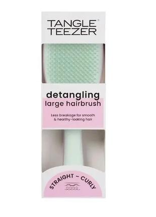 Расческа для волос tangle teezer large wet detangler rosebud pink&sage4 фото