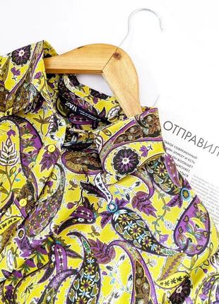 Стильная укороченная блуза/рубашка/блузка/рубашка/топ от zara, на р. xs 💔2 фото