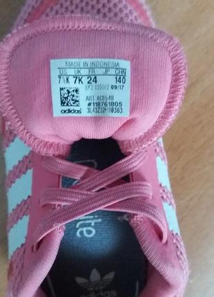 Дышащие кроссовочки розового цвета adidas оригинал 7/247 фото