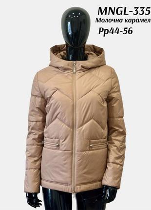 Демісезонна стьобана жіноча куртка mangelo, весняна новинка, р.42-54