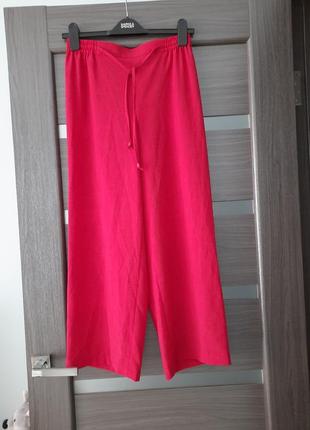 Брюки 3/4 бриджи капри летние на резинке размер 38