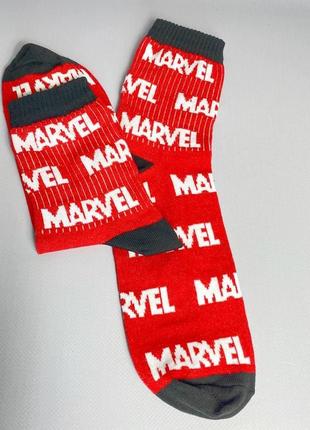 Цветные женские носки 1 пара 36-41 с ярким красным принтом marvel высокие и повседневные, качественные6 фото