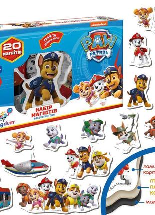 Набор магнитов "щенячий патруль. веселые приключения"