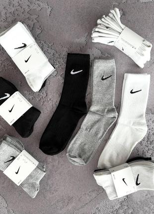 Набор высоких мужских носков nike everyday dri-fit (41-45) 3 пары