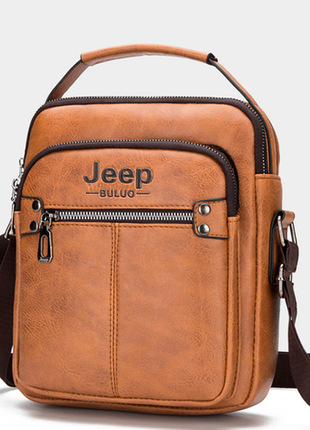 Модна чоловіча сумка-планшет jeep 1941 повсякденна, барсетка сумка-планшет для чоловіків еко шкіра4 фото