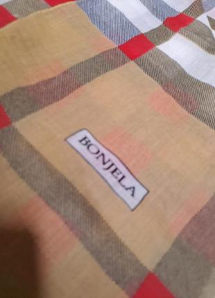 Легкий платок 95*95 см в стиле burberry