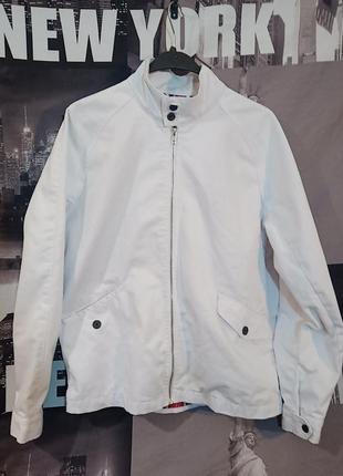 Белая демисезонная куртка коуч asos1 фото