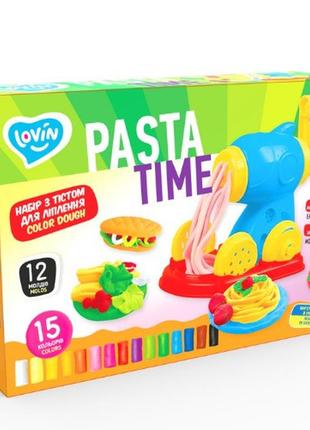 Набір для креативної творчості з тістом "pasta time" tm lovin 41195, 15 кольорів 0201 топ!