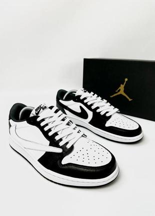 Мужские белые кроссовки nike air jordan 1 low, мужские стильные кожаные кроссовки | кеды вьетнам кожа