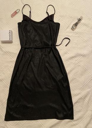 Чорна сукня з блискітками🩶6 фото