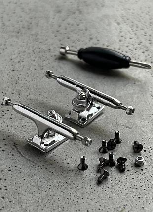 Підвіски для фінгерборду slim pro silver trucks 3.0 - 36 мм