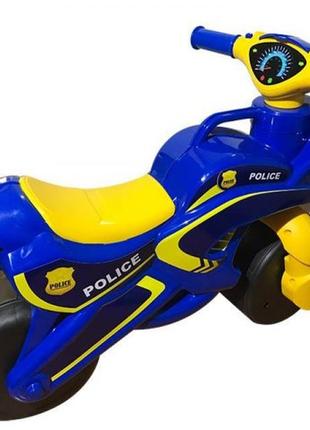 Детский беговел байк полиция 0138/570 с широкими колесами 0201 топ !
