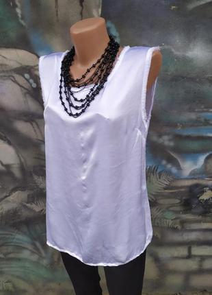 Білосніжна річна блуза,необроблений край sa'sa