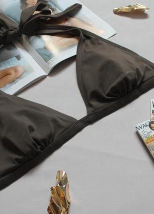 ‼️-50%‼️ на второй🔥 темно - серый верх купальника