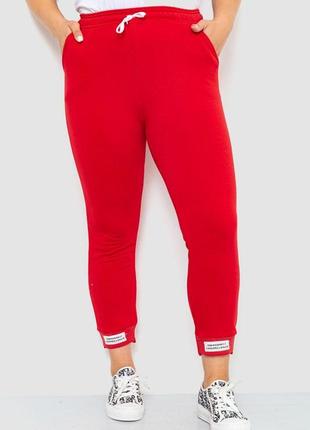 Спорт штани жіночі демісезонні, колір червоний, 226r027