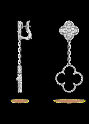Загадочные серьги ван клиф van cleef arpels magic alhambra vcarp2ra00: черная магия