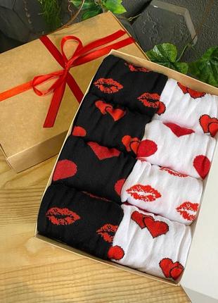 Святковий набір шкарпеток дівчині на 8 пар 36-41 р чорні та білі різнокольорові та якісні, демісезонні8 фото