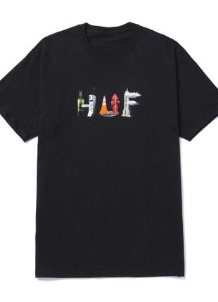Футболка huf objectified t-shirt black (размер l)