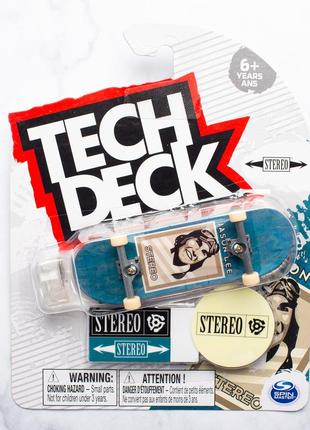 Фінгерборд tech deck 32 мм stereo skateboards jason lee + ключ, стікери, підставка