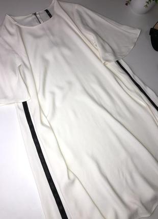 Платье zara с лампасами размер с, можно на м новое3 фото