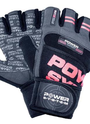 Рукавички для фітнесу power system ps-2800 power grip red m