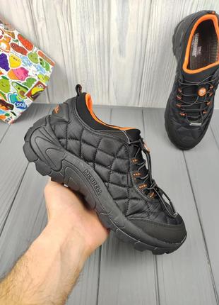 Кроссовки меррелл merrell ice cap thermo black orange7 фото