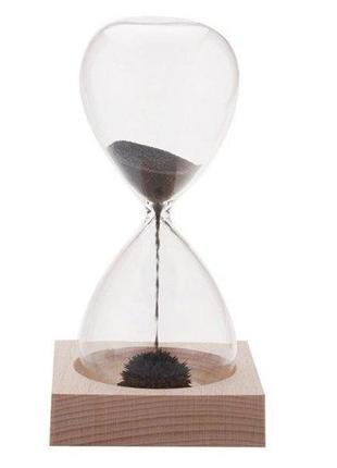 Магнитные песочные часы «фантазия» 15х6см, декоративные магнитные песочные часы1 фото