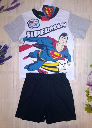 Пижама хлопковая с шортами супермэн superman 3-4 года