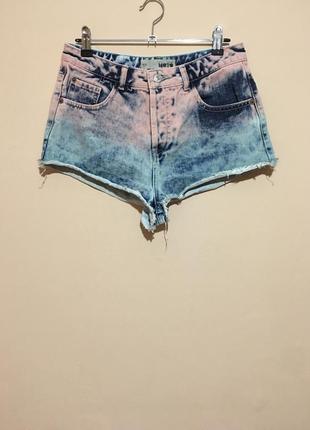 Шорты topshop moto ombre hotpants w282 фото