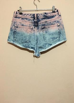 Шорты topshop moto ombre hotpants w283 фото