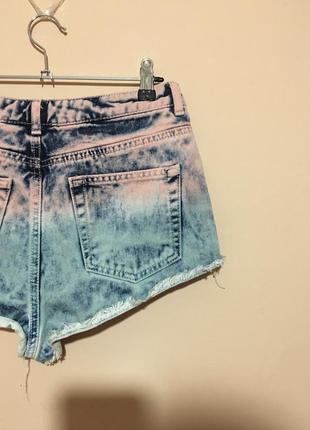 Шорты topshop moto ombre hotpants w285 фото