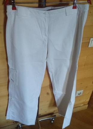 Штани puma білі, бавовняні, із змінною довжиною штанин