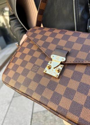 Женская сумка из эко-кожи луи виттон louis vuitton lv молодежная, брендовая сумка через плечо7 фото