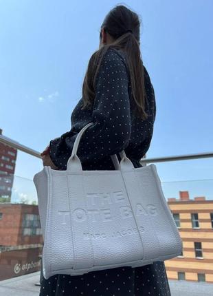 Женская сумка marc jacobs tote mini mj марк джейкобс большая сумка шопер на плечо легкая сумка из экокожи2 фото