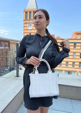 Женская сумка marc jacobs tote mini mj марк джейкобс большая сумка шопер на плечо легкая сумка из экокожи4 фото